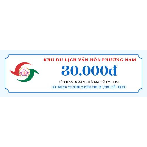 Vé tham quan trẻ em từ 1m-1m3 ngày thường